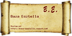 Baza Esztella névjegykártya